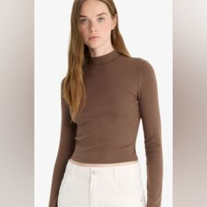 OGL ECO-MOUSSE MOCKNECK SWEATER NWT!